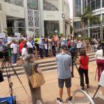 SPOHP Intern at the Defend DACA/Save TPS Rally at Orlando City Hall